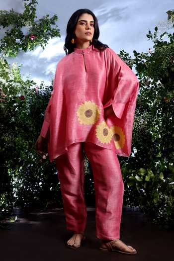 Taisha Hiyana Sunflower Applique Kaftan Set 