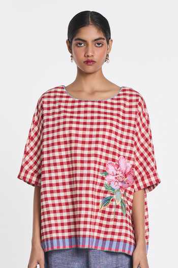Payal Pratap Gigantea Drop Shoulder Top 