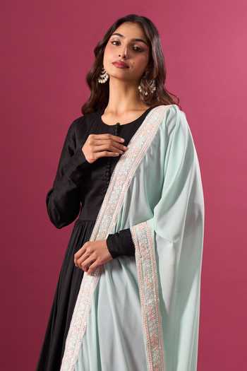 Khwaab By Sanjana Lakhani Embroidered Border Dupatta 