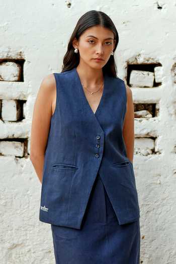 Raasa Blue Day Waistcoat 