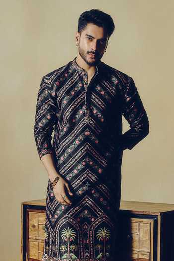 Studio 113 Rama Geometric & Floral Print Kurta 