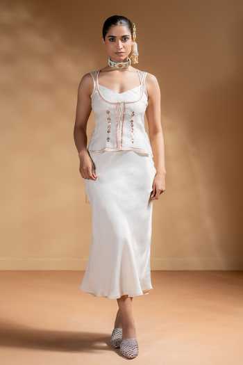 BAISE GABA Zarina Dress With Gota Work Jacket