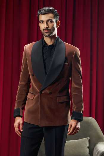 Philocaly Scott Shawl Collar Velvet Tuxedo 