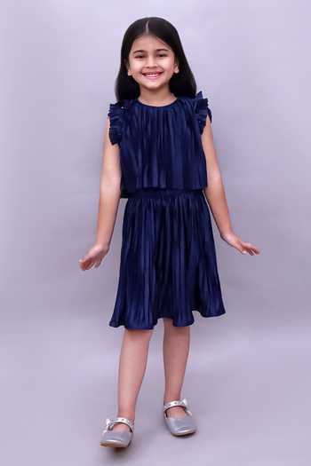 Lil Drama Ruffle Sleeve Top & Skirt Set 