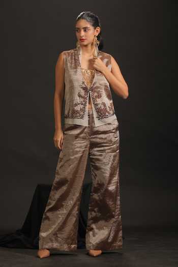 Vedangi Agarwal Hand Work Jacket & Pant Set 
