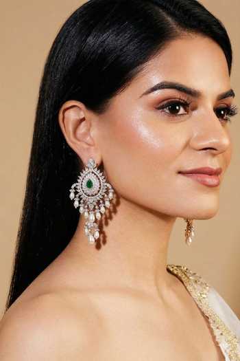 Prestones Chandelier Pearl Drop Earrings 
