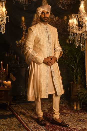 Punit Arora Threadwork Embroidered Sherwani Set 