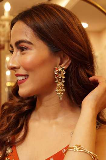 Amreli Jaipur Floral Top Earrings 