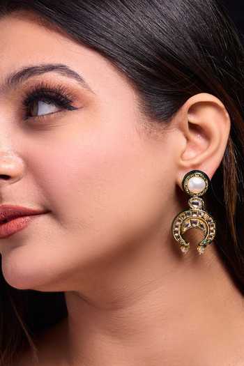 Amreli Jaipur Kundan Work Earrings  