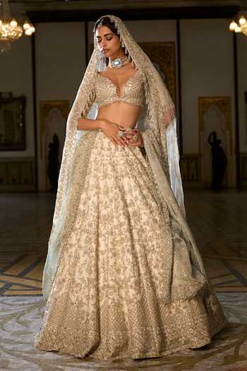 Seema Gujral Zardozi Work Bridal Lehenga Set 