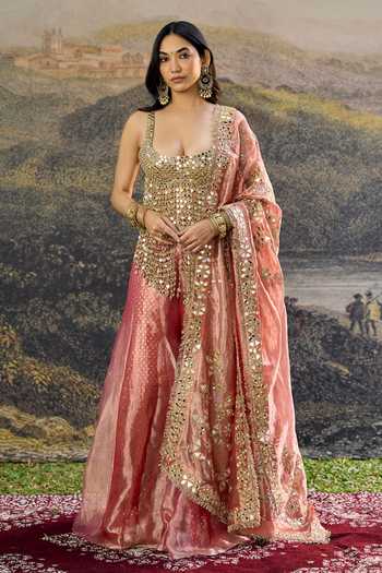 Itrh Gulbahar Mirror Sharara Set 