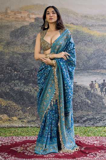 Itrh Neelambari Saree Set 