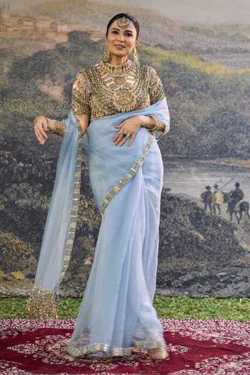 Itrh Neelambari Saree Set 