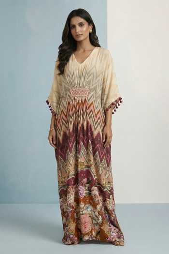 Kalista Syma Printed Kaftan 