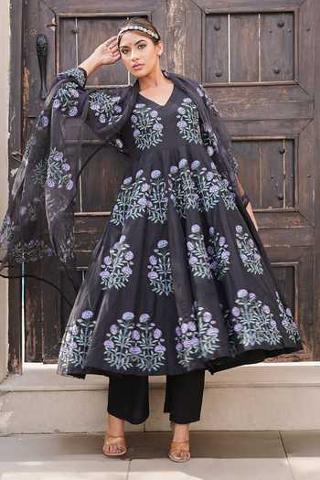 Gulabo Jaipur Wafa Floral Print Anarkali Set 