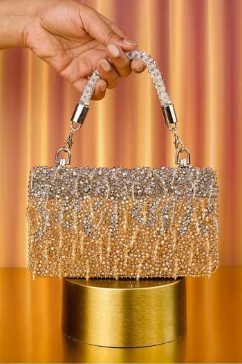 House Of Kosha Elsie Suede Clutch 