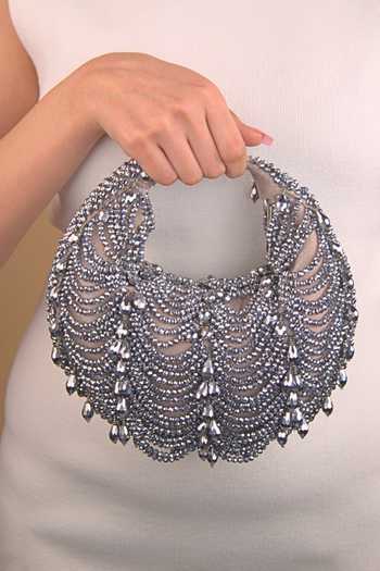 House Of Kosha Liona Embellished Hobo Bag 