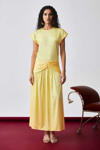 Echostudio Asymmetric Gathered Dress 