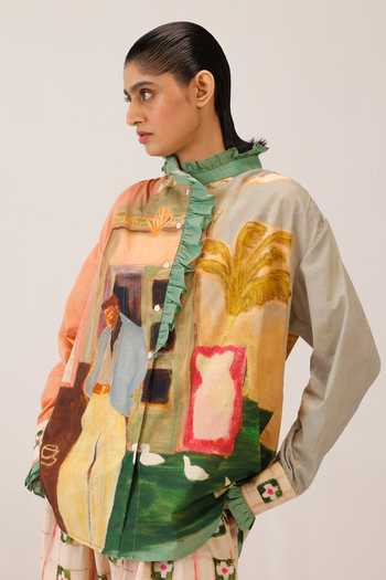 Cord Alma Printed Shirt 