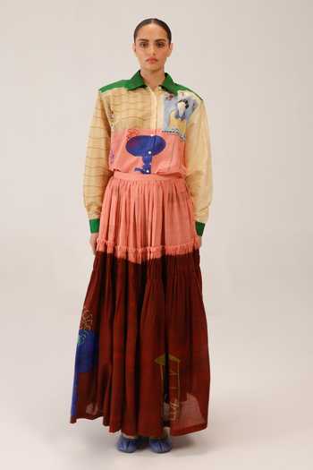 Cord July Cotton Skirt 