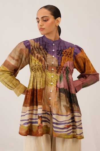 Cord Leni Cotton Silk Top 