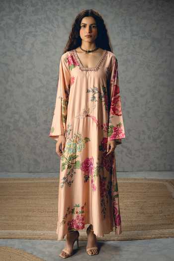 Paulmi And Harsh Leonie Floral Print Kaftan 