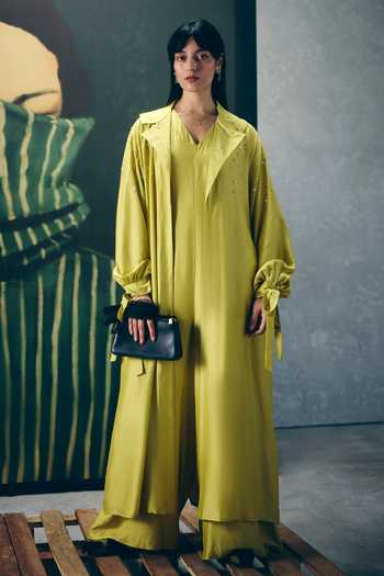 Paulmi And Harsh Kira Embroidered Jacket & Jumpsuit Set 