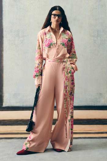 Paulmi And Harsh Airi Printed Shirt & Pant Set 