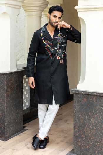 Heartistry by Anky Onyx Hand Embroidered Kurta  