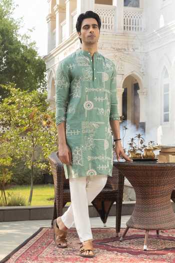 Heartistry by Anky Cloud Hand Embroidered Kurta 