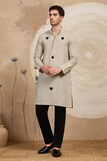 Heartistry by Anky Grey Ace Hand Embroidered Kurta 