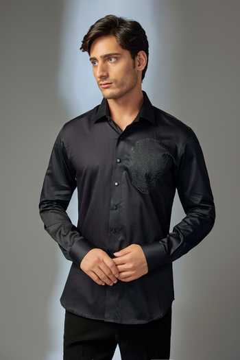 SALIL BHATIA Sacred Skull Embellished Shirt 