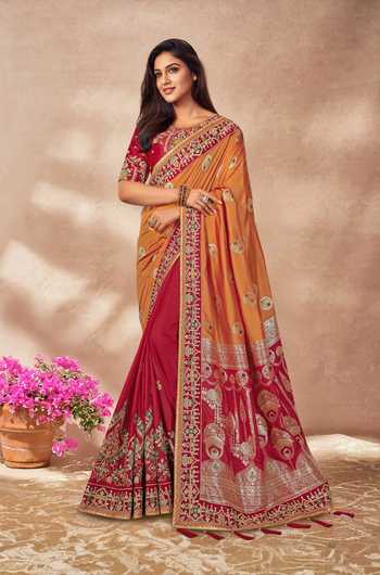 Khwaab By Sanjana Lakhani Floral Butta Woven Saree & Blouse Set 
