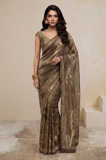 Satya Paul Divine Epiphany Embellished Saree 