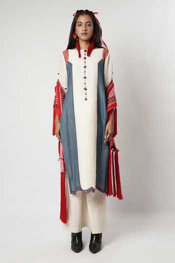 Shwetanga Colorblock Kurta Set 