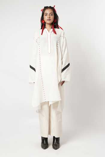 Shwetanga Linen Cotton Kurta & Pant Set 