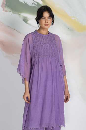 Ilk Wisteria Smocked Kurta 