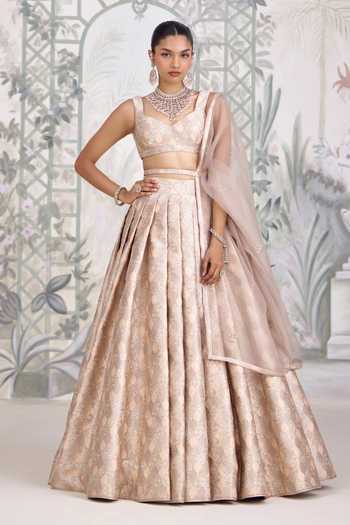 Shyam Narayan Prasad Banarasi Silk Brocade Lehenga Set 