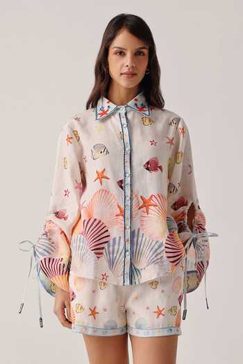 NOIB Thais Placement Printed Shirt 