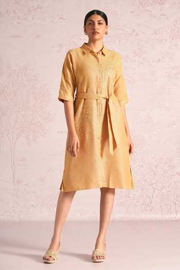 Kaveri Shimmer Strings Kyra Embroidered Dress 
