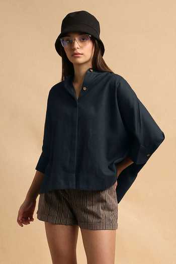 MATI Oversized Ret Shirt & Striped Shorts Set 