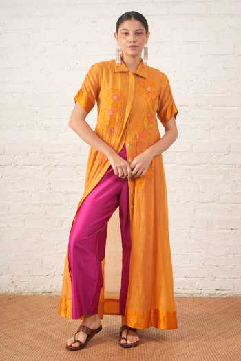 Myoho Embroidered Jacket & Pant Set 