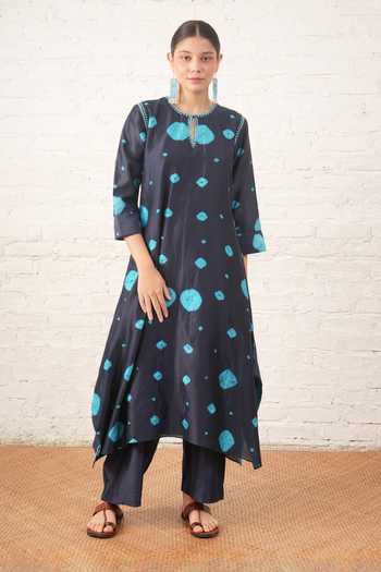 Myoho Bandhani Pattern Kurta & Pant Set 