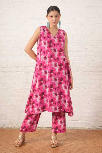 Myoho Floral Print Kurta & Pant Set