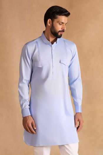 Raghavendra Rathore Jodhpur Azure Pathani Kurta 