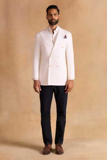 Raghavendra Rathore Jodhpur Full Sleeve Crest Blazer 