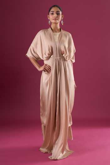 Amit Aggarwal Gathered Maxi Dress 