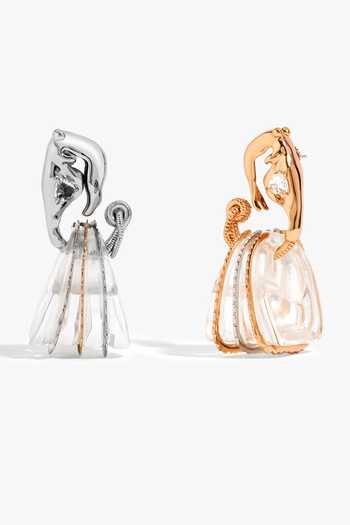 Outhouse Koko Mirage Brass Earrings 