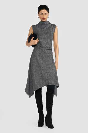Perona Mabelle Asymmetric Hem Dress 