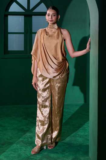 Vedangi Agarwal Halter Neck Top & Pant Set